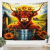 Chinese Dragon Tapestry, Black Dragon with Red Peony and Butterfly Print Wall Hanging for Bedroom, Living Room Decor