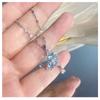Women S Butterfly Tassel Titanium Steel Necklace Zircon Inlaid Clavicle Chain