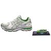 GEL Kayano 12.1 Abrasion Resistant Low Top Running Shoes Unisex Silver Green 1203A759-100GWP