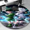 1 stuks Hunter x Hunter Killua & Gon Ronde Vloerkleed - Anime Cartoon Ontwerp Stoelmat, Antislip Tapijt voor Kantoor, Huisdecoratie, Woonkamer