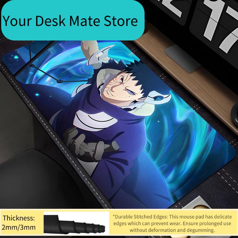 90x40cm Mouse Pad Anime Naruto Obito Uchiha Gamer Computer xxl Mousepad Gaming Accessories Tablet Varmilo Keyboard Pad Mausepad