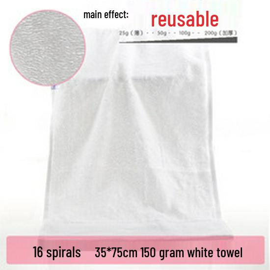 White Pure Cotton Hotel Towel: Soft, Absorbent, Durable, Embroidery-Friendly for Spa & Salon Use