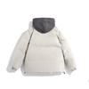 Big Yards of Fake Two-piece Cotton Clothing Men's Winter Down Padded Thickened Bread Clothing Cotton Jacket Hooded Cotton Jacket Thickened Warm