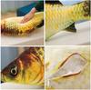 3D Simulation Gold Fish Plush Playthings Stuffed Soft Animal Carp Plush Pillow Creativity Sofa Pillow Cushion Gift Idea Children Toy Room Decoration