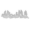 Reflection of Forest Animals Frame Metal Silvery Stencil Embossing Cutting Dies For Diy Scrapbooking Paper Album Cards Making