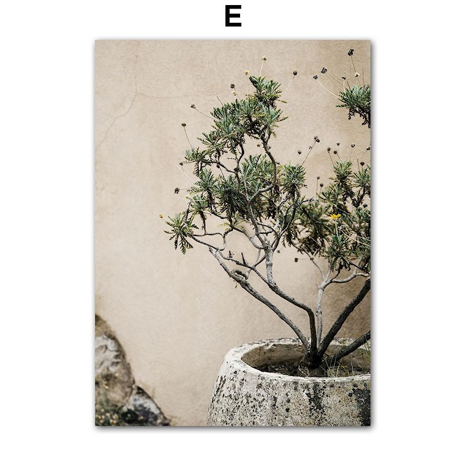 Nordic Town Retro Car Street Lemon Tree Leaf Wall Art Canvas Painting Posters And Prints Wall Pictures Living Room Bedroom Decor