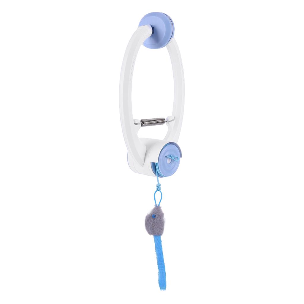 Teaser Electronic Self Play Feather Cat String Toy Self Play Hanging Door Cat Mouse Toys for Cat Kitten Playing Exercising