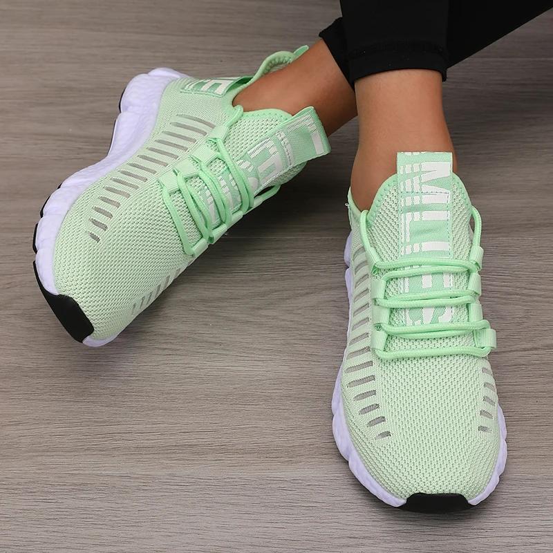 Fashion Women's Platform Sports Shoes with Fashionable Trendy Design Breathable Comfortable Shoes Outdoor Hiking  Walking Casual Shoes