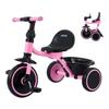 VEVOR Toddler Tricycle for 2-5 Year Old, Folding Kids Trike with Adjustable Seat, Storage, Carbon Steel Frame, Handlebar Grips for Outdoor Play