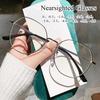 Stylish, Simple, Versatile, Large-frame Polygonal Glasses for Commuting, Anti-blue Light Glasses for Women with Myopia.