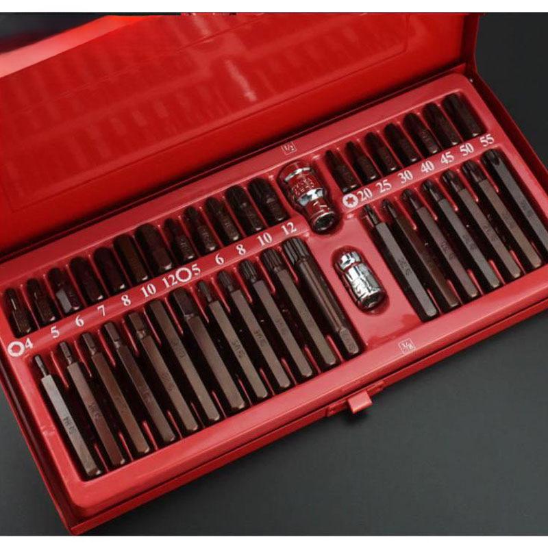 40-Piece Torx & Hex Star Bit Set for Auto Repair & Car Maintenance