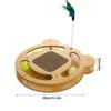 Cat Scratcher Board Wear Resistant Cat Scratching Board Toy with Ball Multifunction Grinding Claw