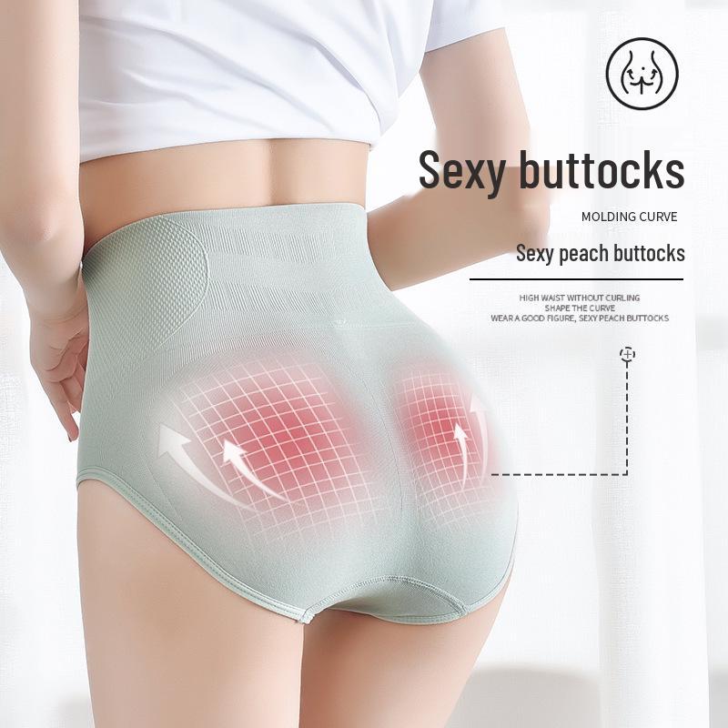 High Waisted Tummy-Control Panties for Women: Hip-Lifting, Postpartum Waist-Shaping, Antibacterial Graphene, Pure Cotton Crotch.