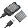 Ładowarka NP-6L ze wskaźnikiem LED + 2 szt. akumulatorów NP-6L 3,7 V 700 mAh z ładowaniem przez USB