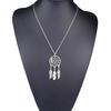 Women's Ethnic Style Retro Dream Catcher Feather Pendant Sweater Chain Necklace