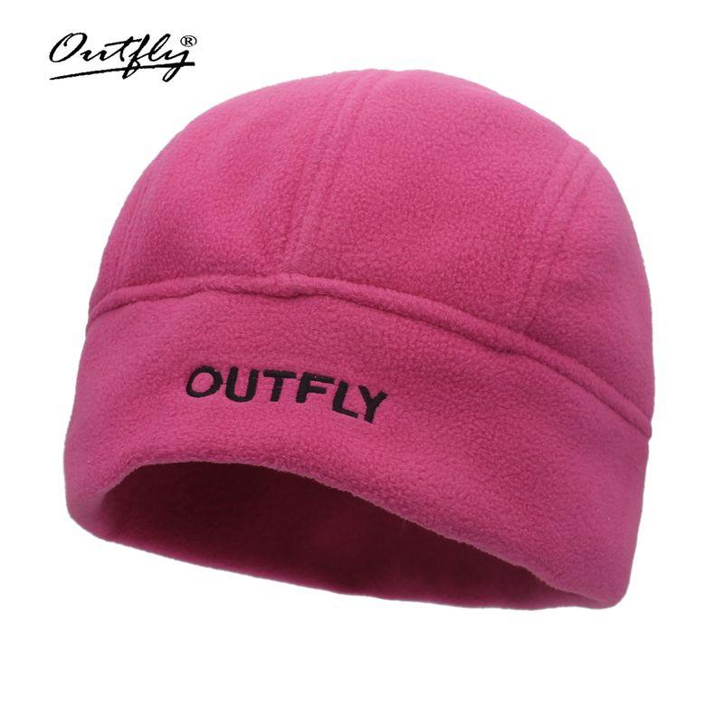 

Chuodonglai Outfly Couple Fleece Sleeve Cap Men Knitted Hat Outdoor Sports Running Cap Skiing Heattech Rose Red One size