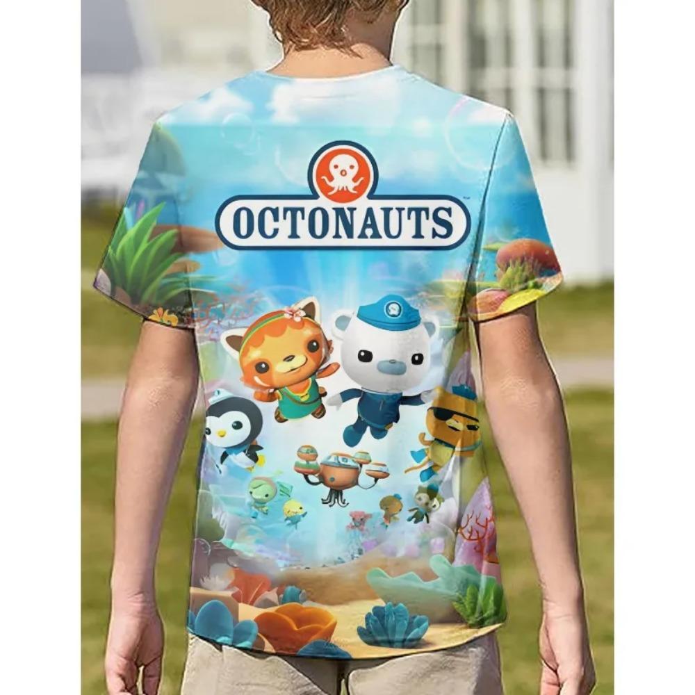 Summer The Octonauts Boys/girls O-neck 3D Printing Children T-shirt High Quality Trend Short Sleeve Kids Comfortable Soft Tees
