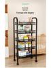Multi-layer Movable Kitchen and Bathroom Storage Trolley and Vegetable Basket