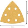 50 Expert C470 D 93x93mm G 60 Abrasive Sheets for Delta Sanders - Bosch - 2608900927