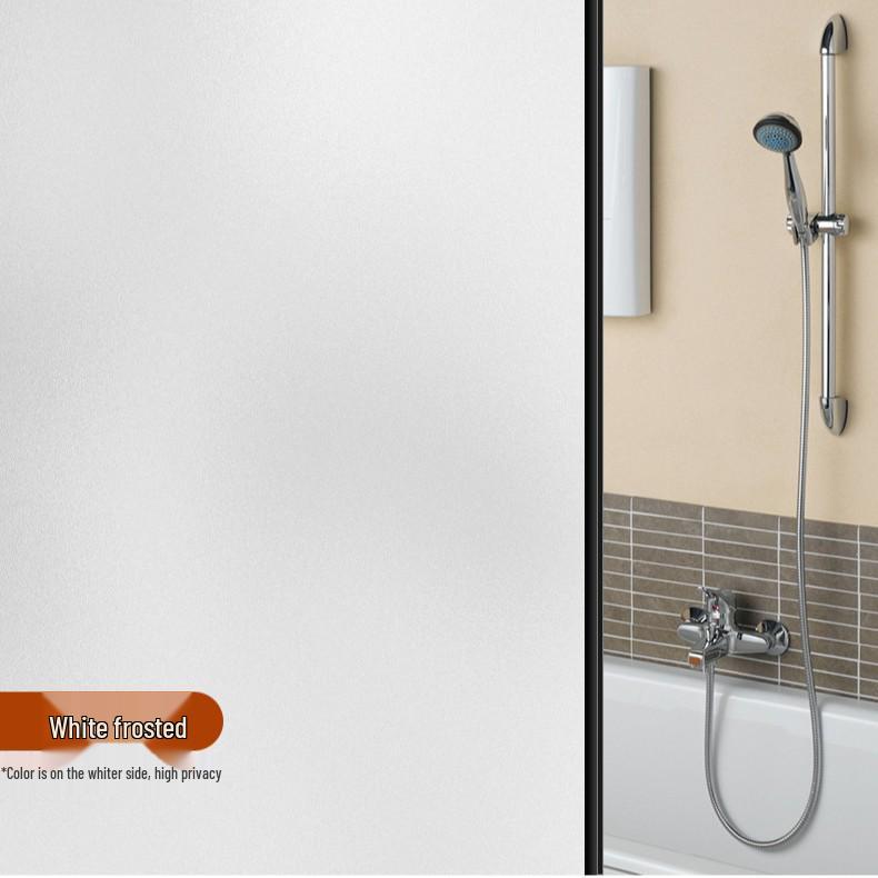 Frosted Privacy Window Film: Light-Blocking, Sun-Protection, Venetian Blind Design
