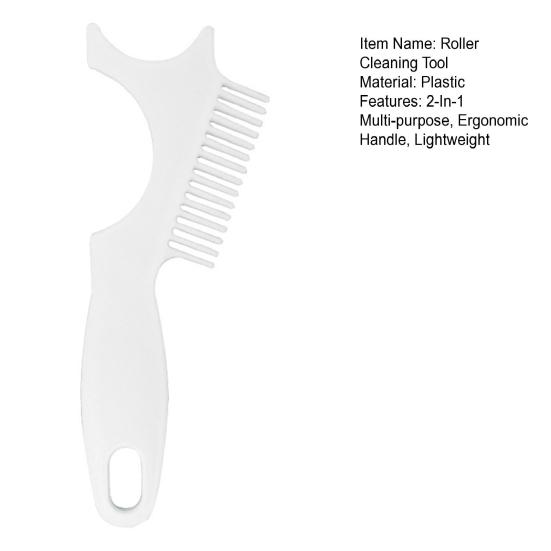 Paint Brush Roller Cleaning Tool Portable Lightweight Plastic 2-In-1 Multi-purpose