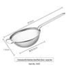 Stainless Steel Flour Sieve & Oil Drip Filter with Handle, Available in Large, Medium, Small Sizes for Baking & Powder Sieving.