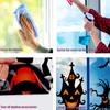 1 zestaw 4 szt. naklejek na Halloween Horror Atmosphere Naklejki dekoracyjne na okna Naklejki ścienne z PVC