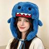 Autumn and winter new thickened plush cartoon hat for men and women cute warm ear protection Lei Feng hat popular plush cold hat