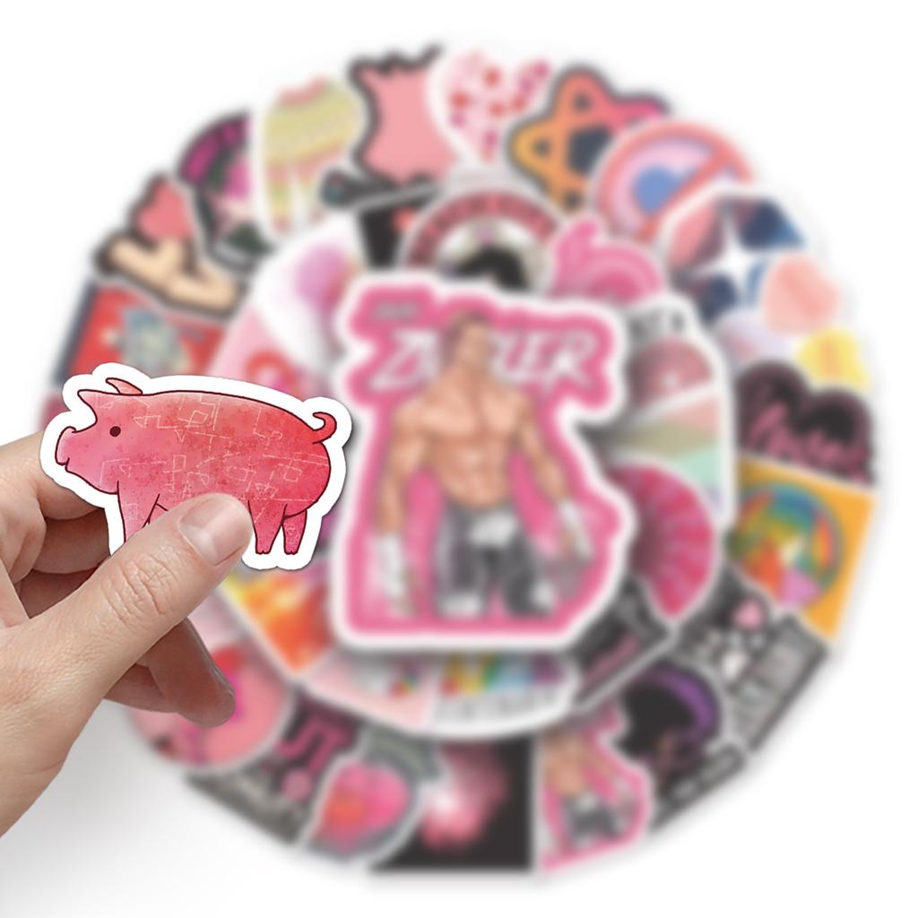 66 Rote Serie Doodle Laptop Koffer Roller Dekoration Cartoon Handy Aufkleber