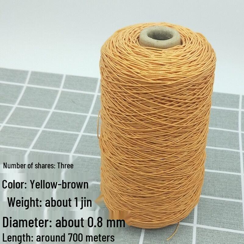 Waxed Nylon Shoe & Tire Repair Thread - Black and White Cobbler's Hand-Sewing Thread