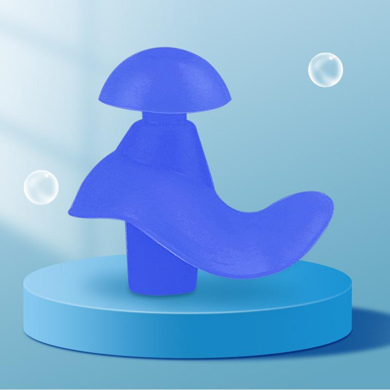 Swimming Earplugs Adult Silicone Spiral Inside and Outside Waterproof Pinna Fit Soft Earplugs Box