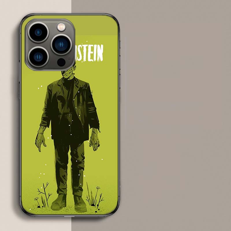Horror F-Frankenstein Phone Case For Iphone 17 Air 15 Pro 14 Plus 16 Pro Max 17E 16E 12 13 Mini 11 Cover Cute Fundas