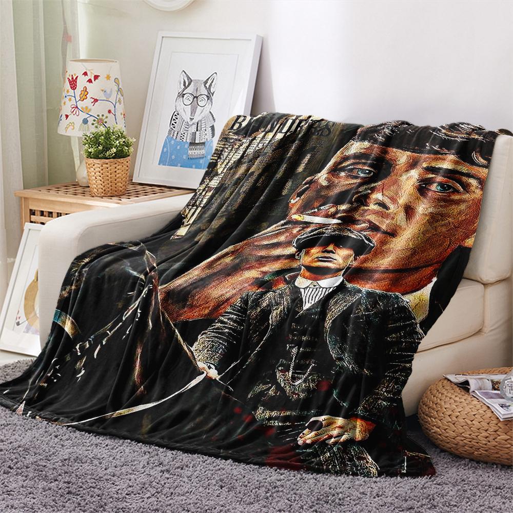 1 Pezzo Coperta in Flanella con Stampa Peaky Blinders, Alta qualità Confortevole per Tutte le Stagioni, Arredamento per la Casa, Calore e Comfort, Perfetta per Regali di Natale