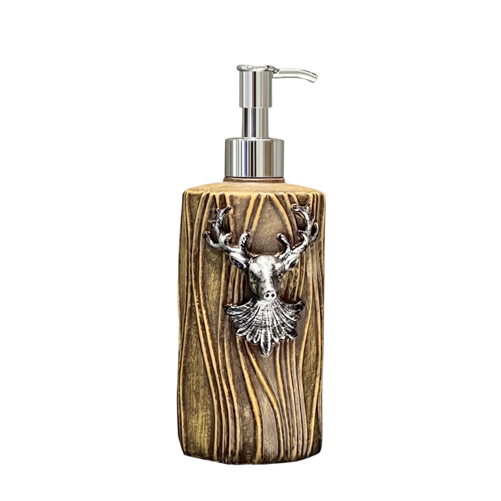 

Creative Vintage Reindeer Soap Dispenser Bottle Decorative Refillable Container for Bathroom Kitchen Home Use Durable Material Stylish Design one size
