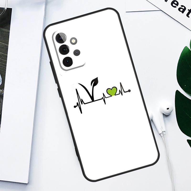 Vegetarian VEGAN ANIMAL LOVE VEGGIE For Samsung Galaxy A52 A22 A32 A54 A34 A14 A55 A35 A15 A53 A33 A13 A05 A06 A16 Phone Case