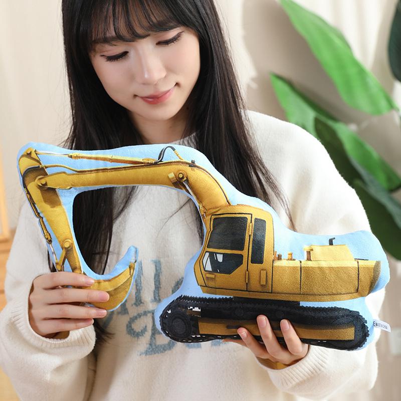 11Types Cartoon 3D Police Car Fire Trucks Bicycles Motorcycles Plush Toys Stuffed Car Doll Hug Pillows Cushion Kids Gifts Decor