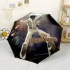 Elvis Customized Name Umbrella Outdoor Automatic Umbrella Compact Durable 8-Rib Lightweight Durable Everyday Carry Umbrella Outdoor Accessory