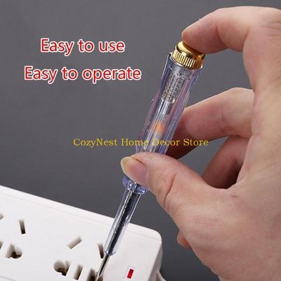 92MF Slotted Screwdriver Electric Test Pen Tester AC 100-500V Current Tester