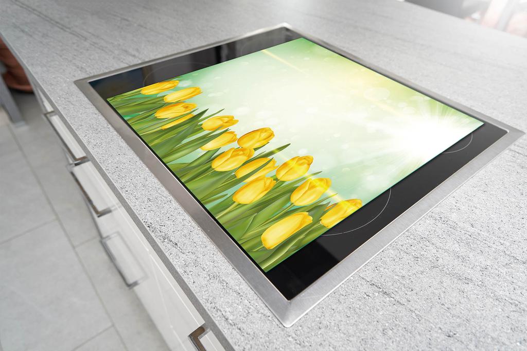 SZKLANA DESKA DO KROJENIA 52x40 TULIPANY