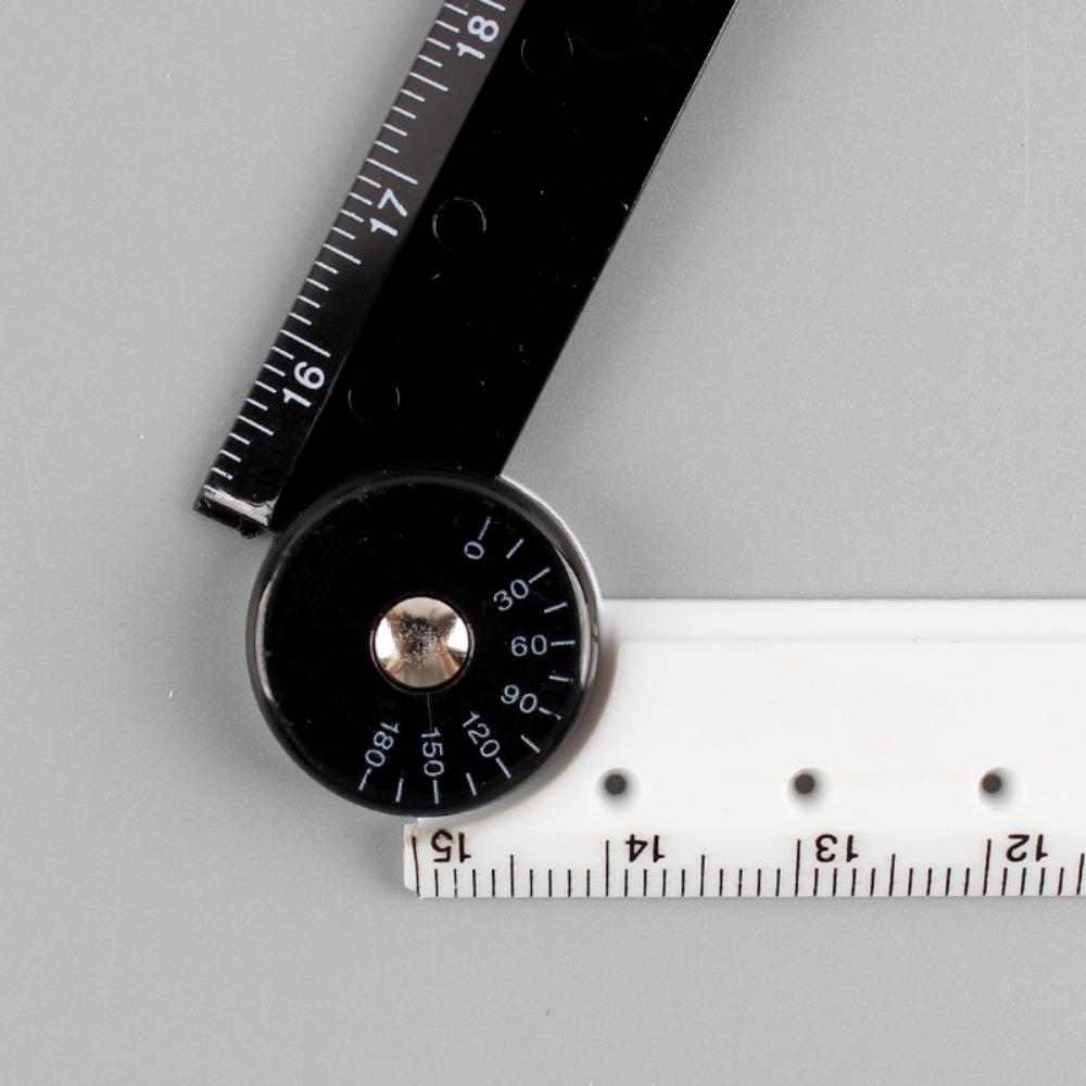 Plastic Folding Ruler Non-toxic Black and White Minimalist Ruler  Student