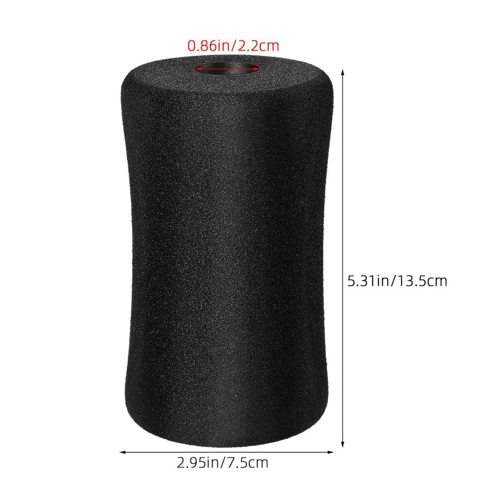SAFIGLE Gym Equipment Sponge Tubes, 12-Piece Set, Replacement Roller Pads and Foot Pads, 22mm Inner Diameter x 75mm Outer Diameter x 13.5cm Long, Vers