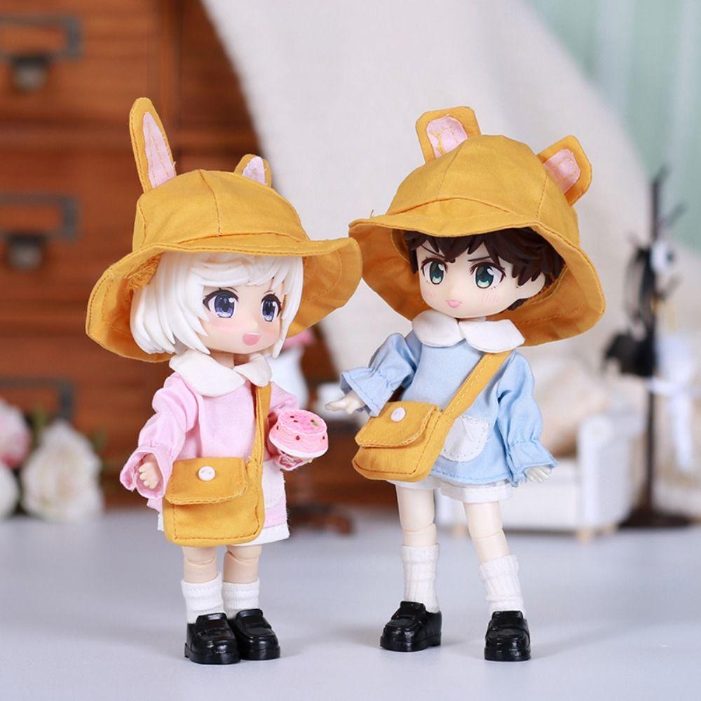 Fisherman Hat Obitsu11 School Uniform Kindergarten BJD Doll Outfit Ob11 Doll Clothes GSC YMY