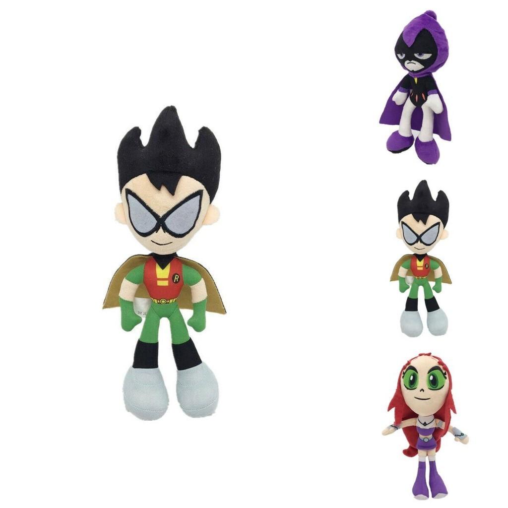 Entzückende 10-Zoll Teen Titans Go Plüschtiersammlung mit Robin Raven Cyborg