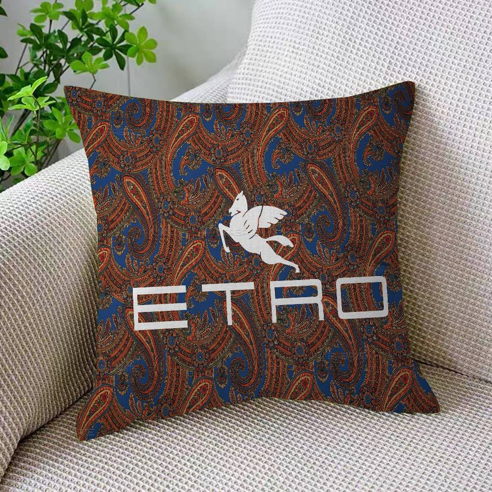 Brand E-Etro Fashion Luxury Personalized Pillow Dust Cover Bedroom Kids Party Decoration Pillowcase Birthday Children Gift