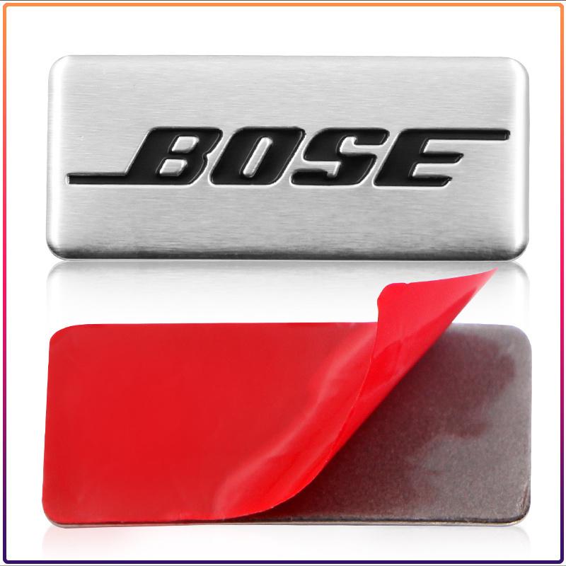 BOSE Letter Logo Badge aluminum 3D car audio stickers For bmw Dacia Alfa Romeo Lada Skoda Hyundai Infiniti Volvo Jaguar