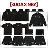 BTS [ SUGA X NBA ] Official Goods MD GLITCH SHORTS HOODIE T-SHIRT BOMBER JACKET / Pre-Order