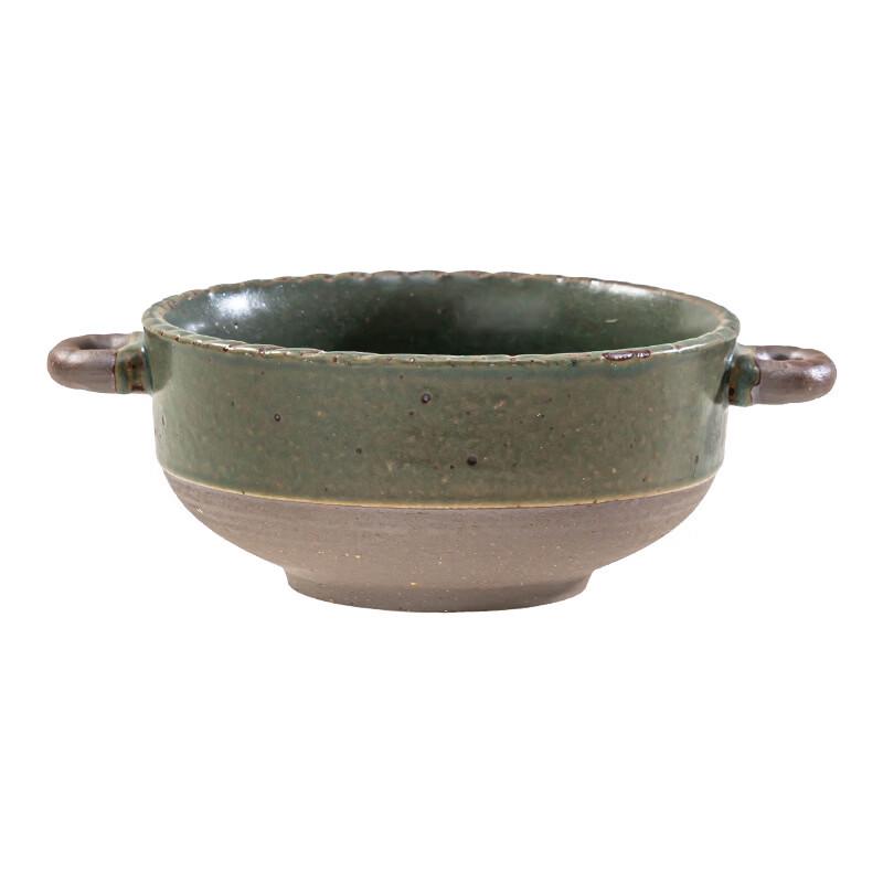 Ceramic Double Handle Soup & Salad Bowl
