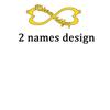 Atoztide 2022 New Stainless Steel Personalized Custom Couple Name Necklace Choker Chain Infinity Summer Pendant Nameplate Gift
