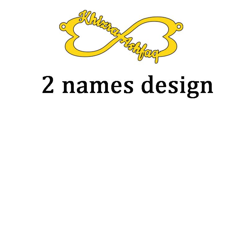 Atoztide 2022 New Stainless Steel Personalized Custom Couple Name Necklace Choker Chain Infinity Summer Pendant Nameplate Gift