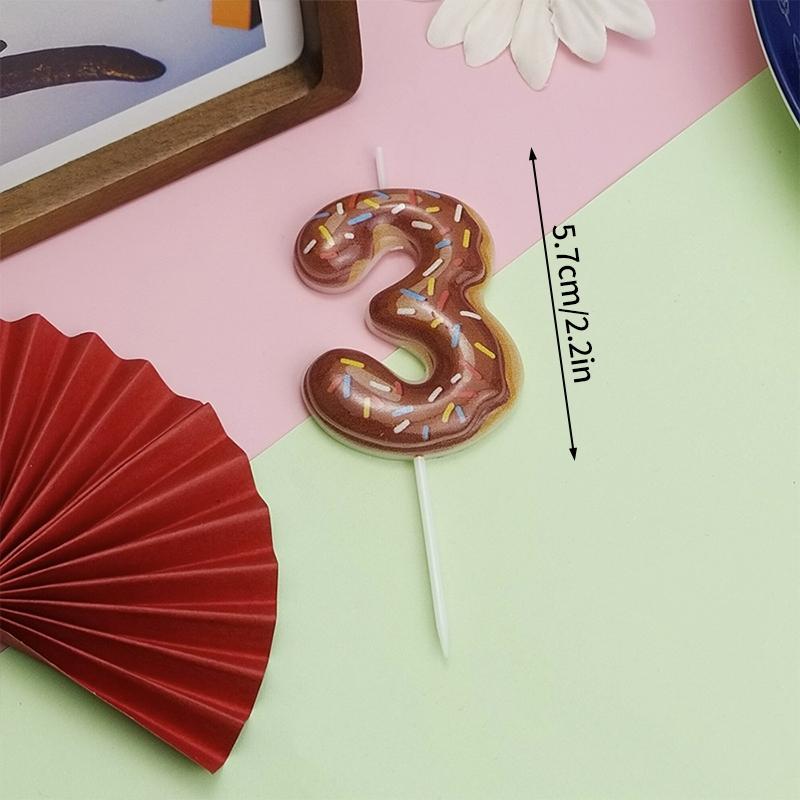 Kawaii Number Candles Digital Candle Cute Paw Top of the Cake Cute Cake Toppers Birthday Party Decoration Baby Shower Supplies